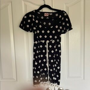 Black and White Floral Dress